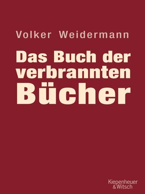 cover image of Das Buch der verbrannten Bücher